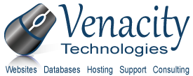 venacity website database development